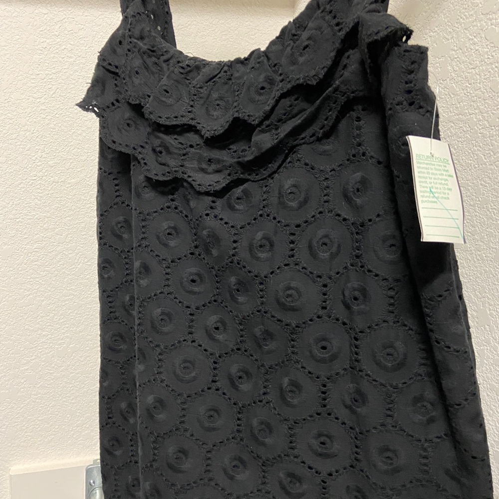 NWT BLACK ILET SUN DRESS- M- L